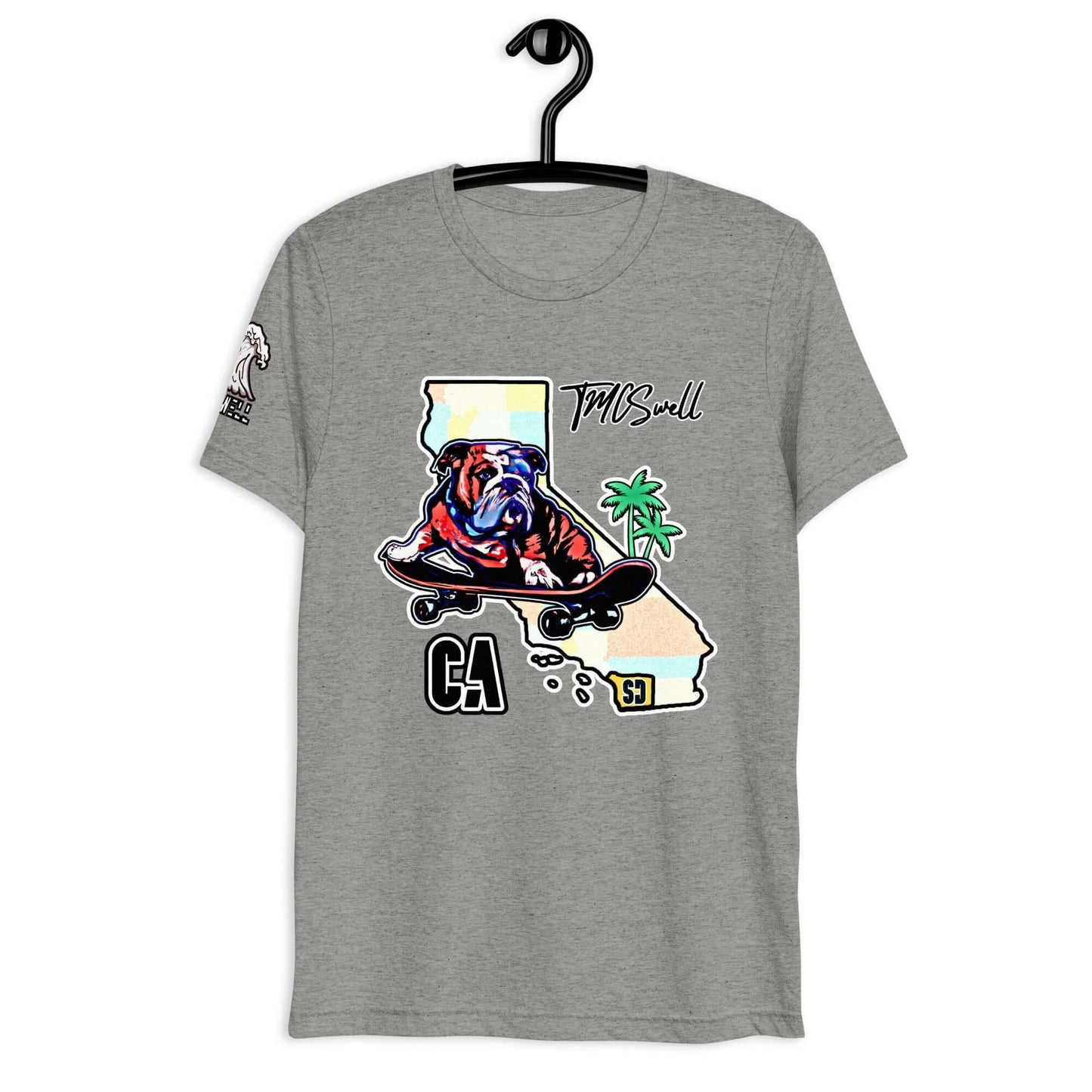 Bulldog Skater Tri-Blend T