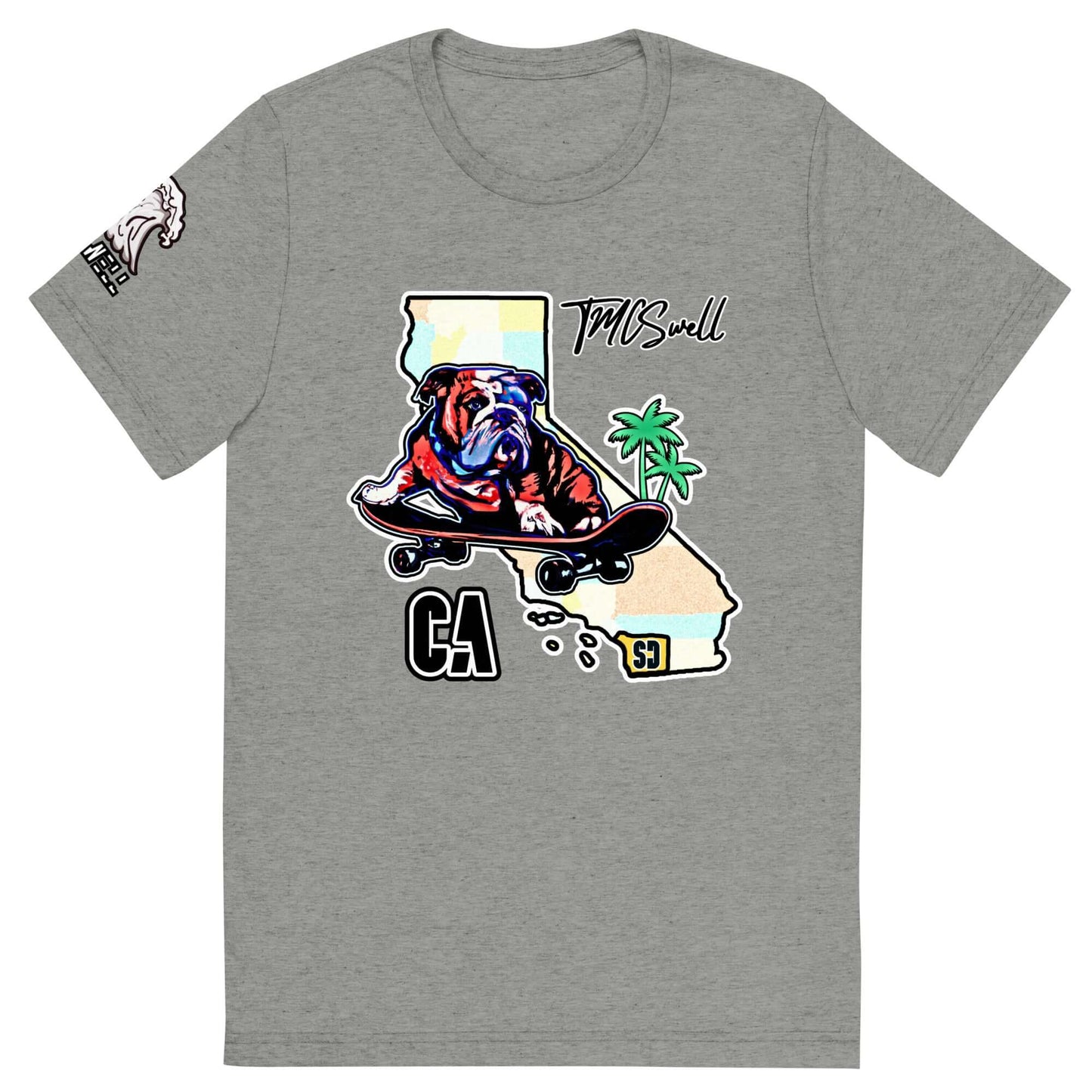 Bulldog Skater Tri-Blend T