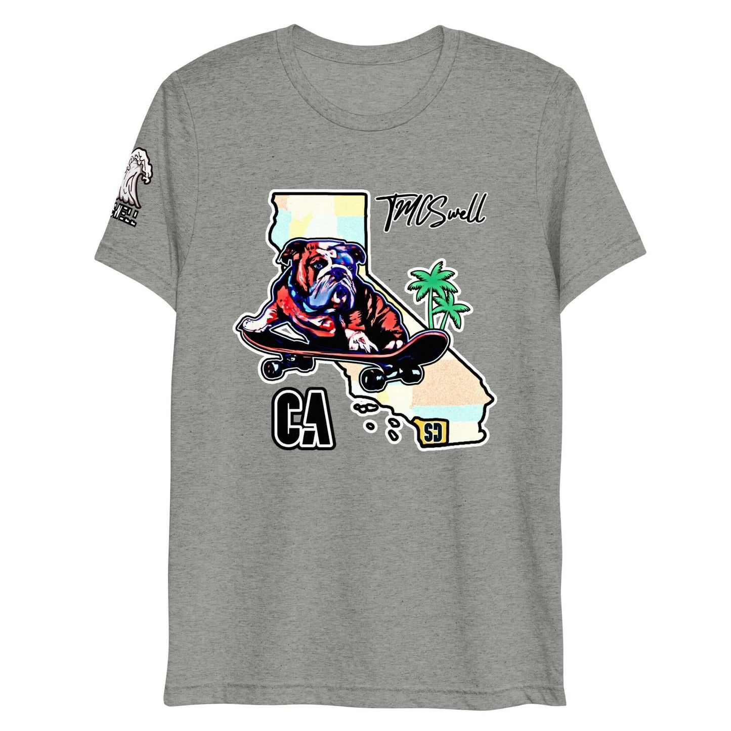 Bulldog Skater Tri-Blend T