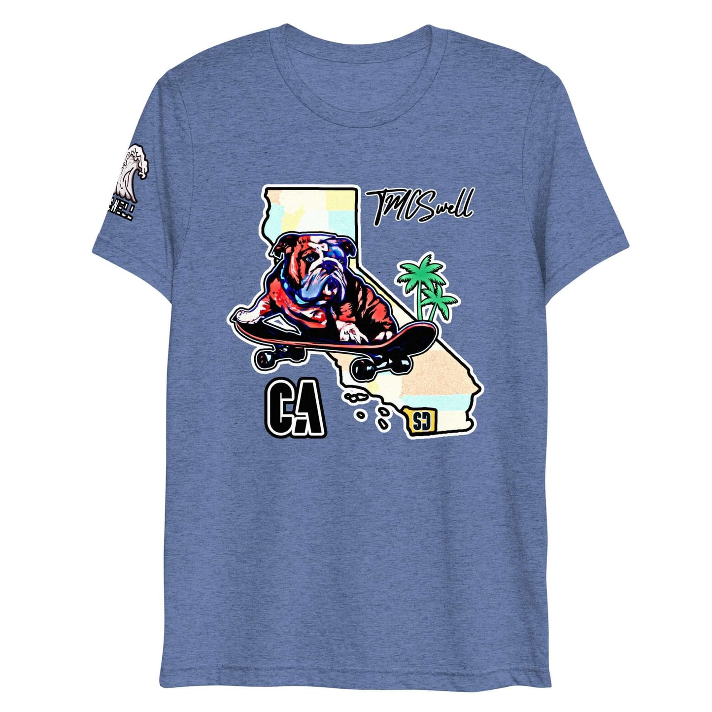 Bulldog Skater Tri-Blend T