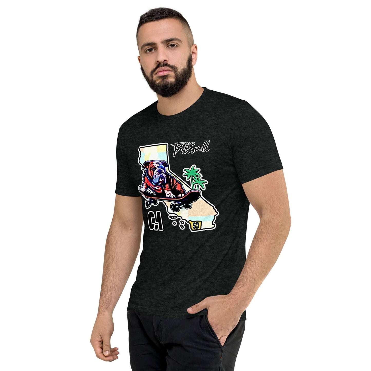 Bulldog Skater Tri-Blend T