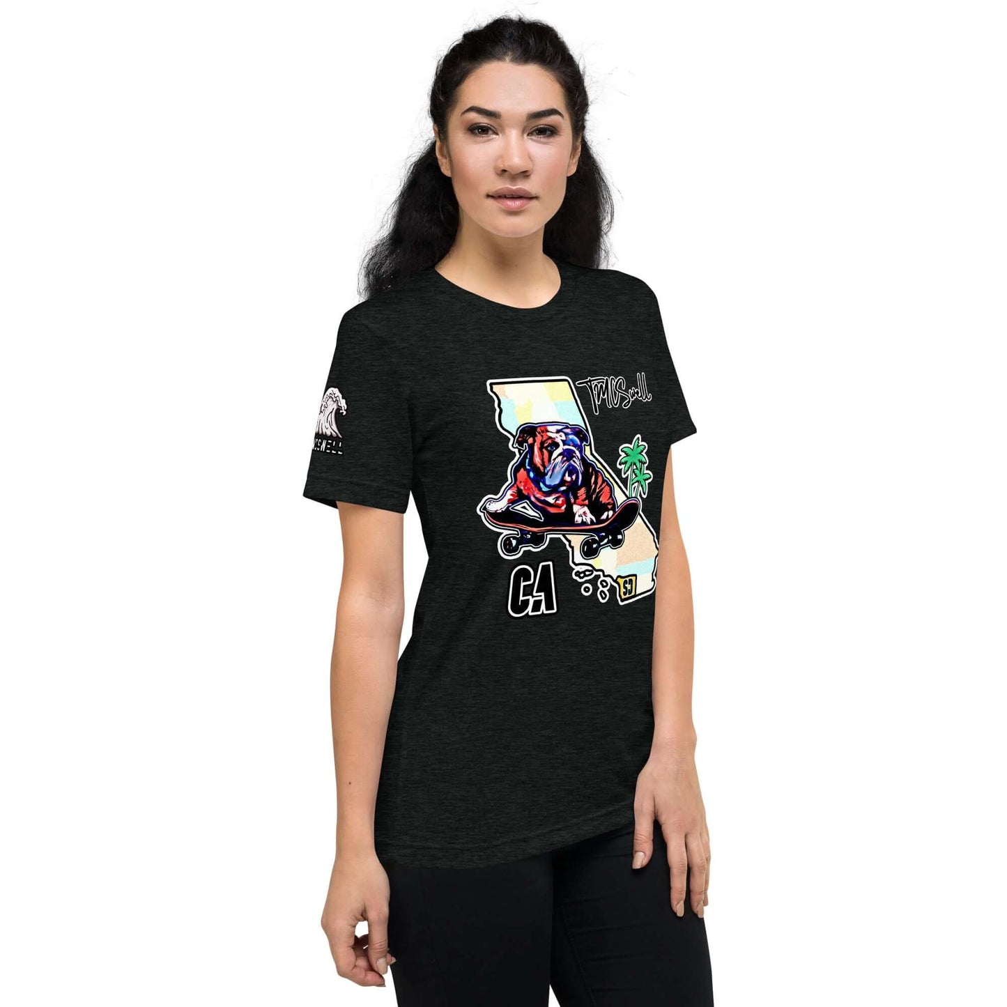 Bulldog Skater Tri-Blend T