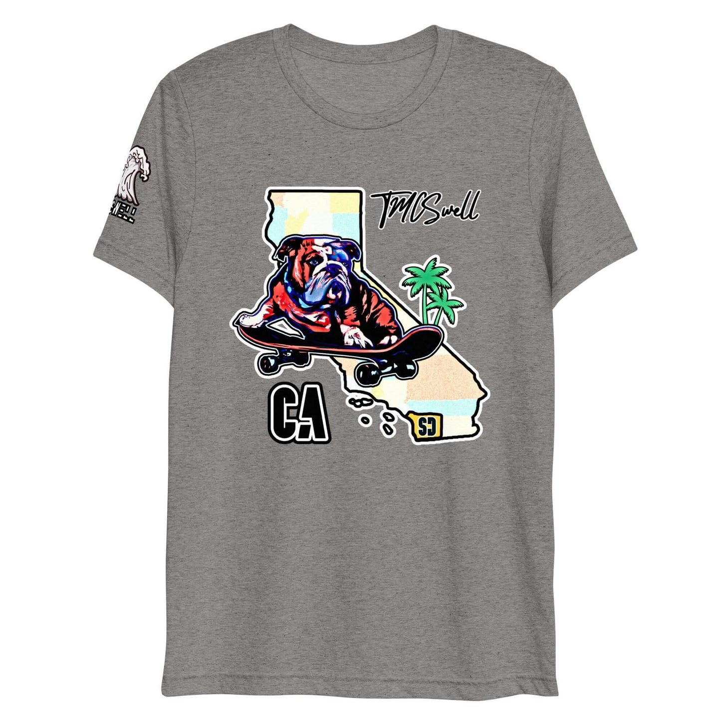 Bulldog Skater Tri-Blend T