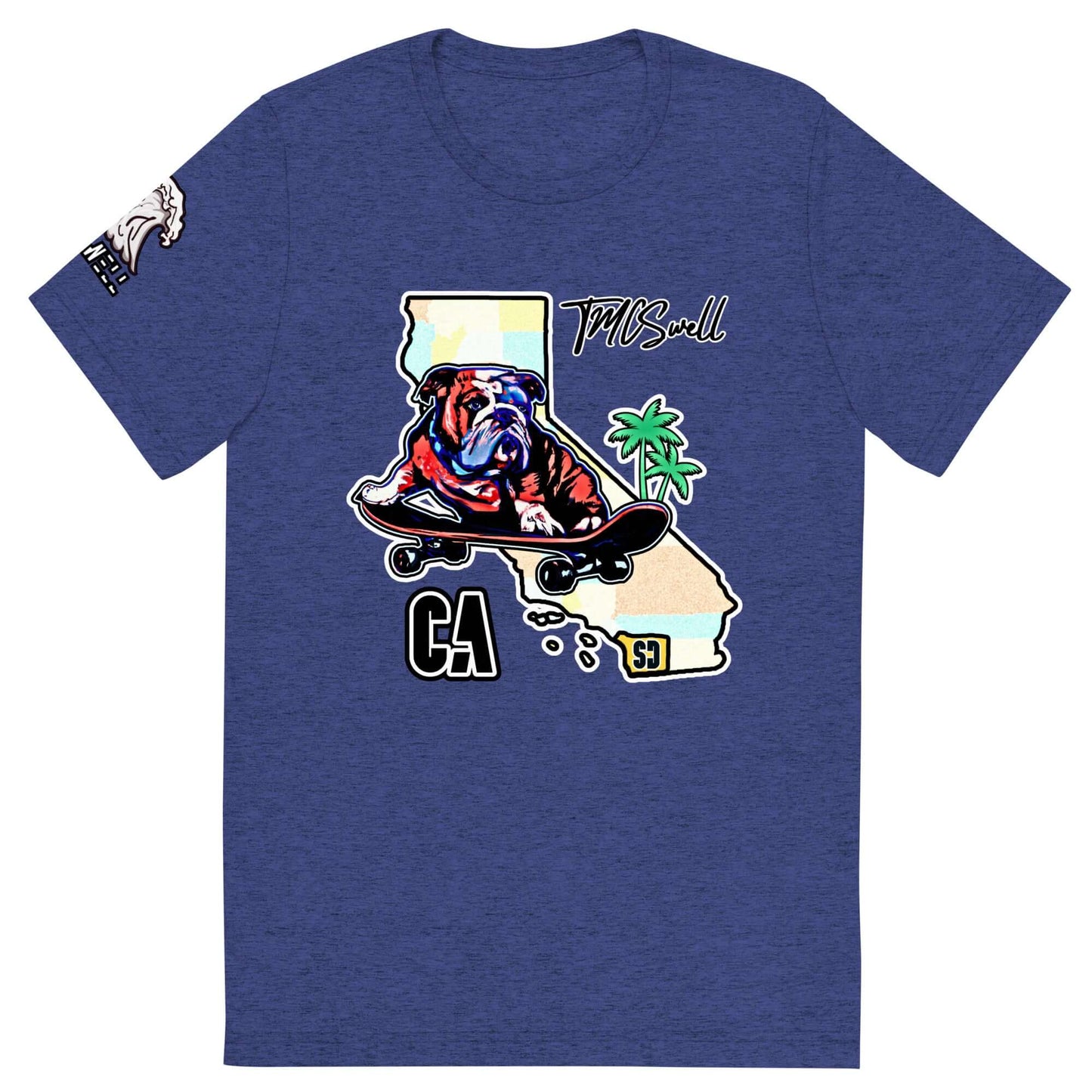 Bulldog Skater Tri-Blend T