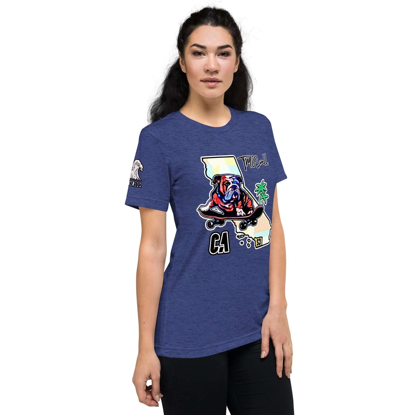 Bulldog Skater Tri-Blend T