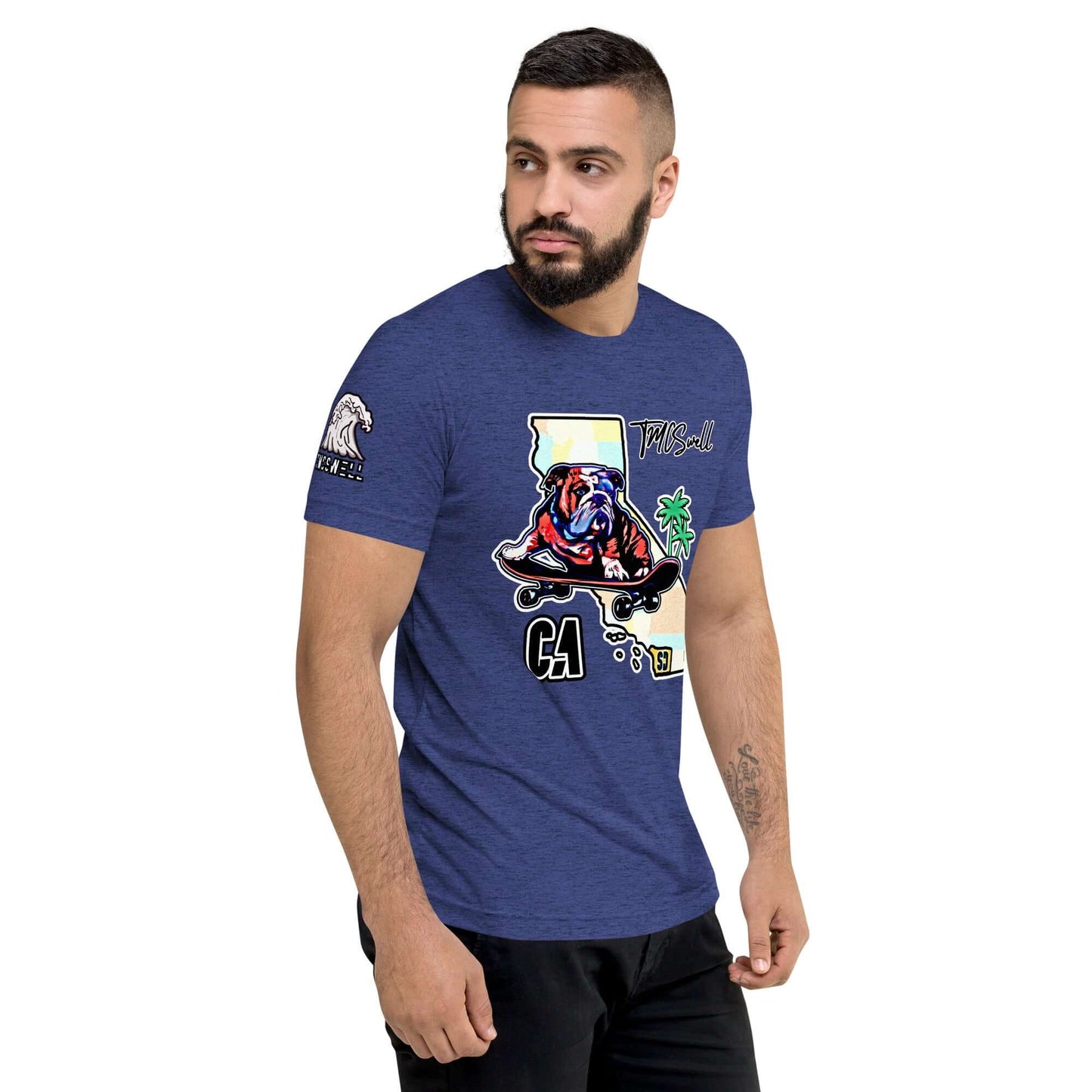 Bulldog Skater Tri-Blend T