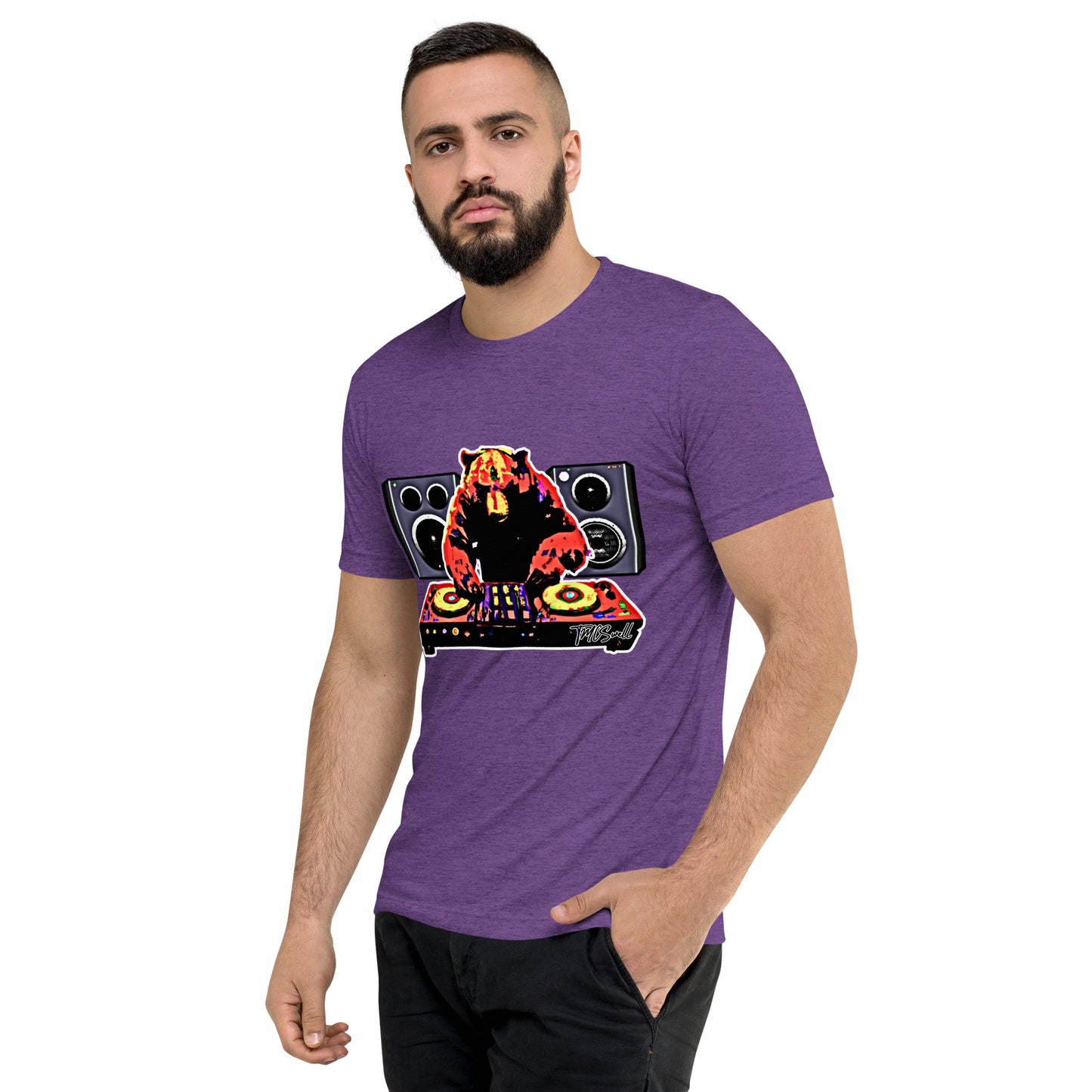 DJ Bear Tri-Blend T