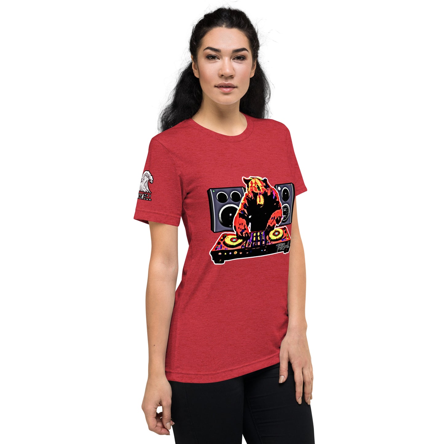 DJ Bear Tri-Blend T