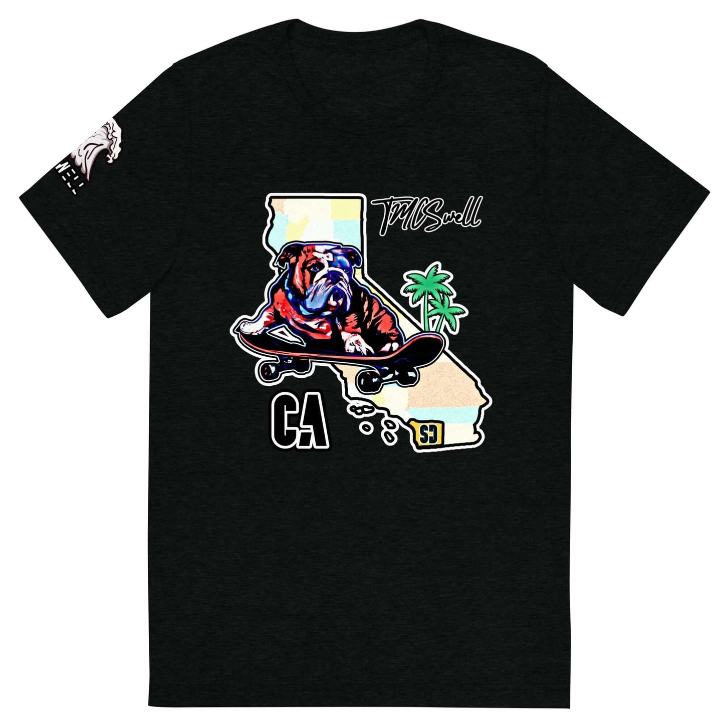 Bulldog Skater Tri-Blend T