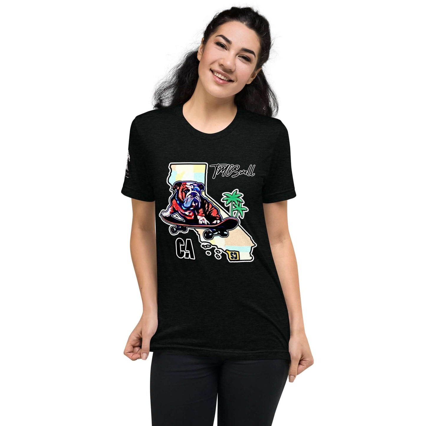 Bulldog Skater Tri-Blend T