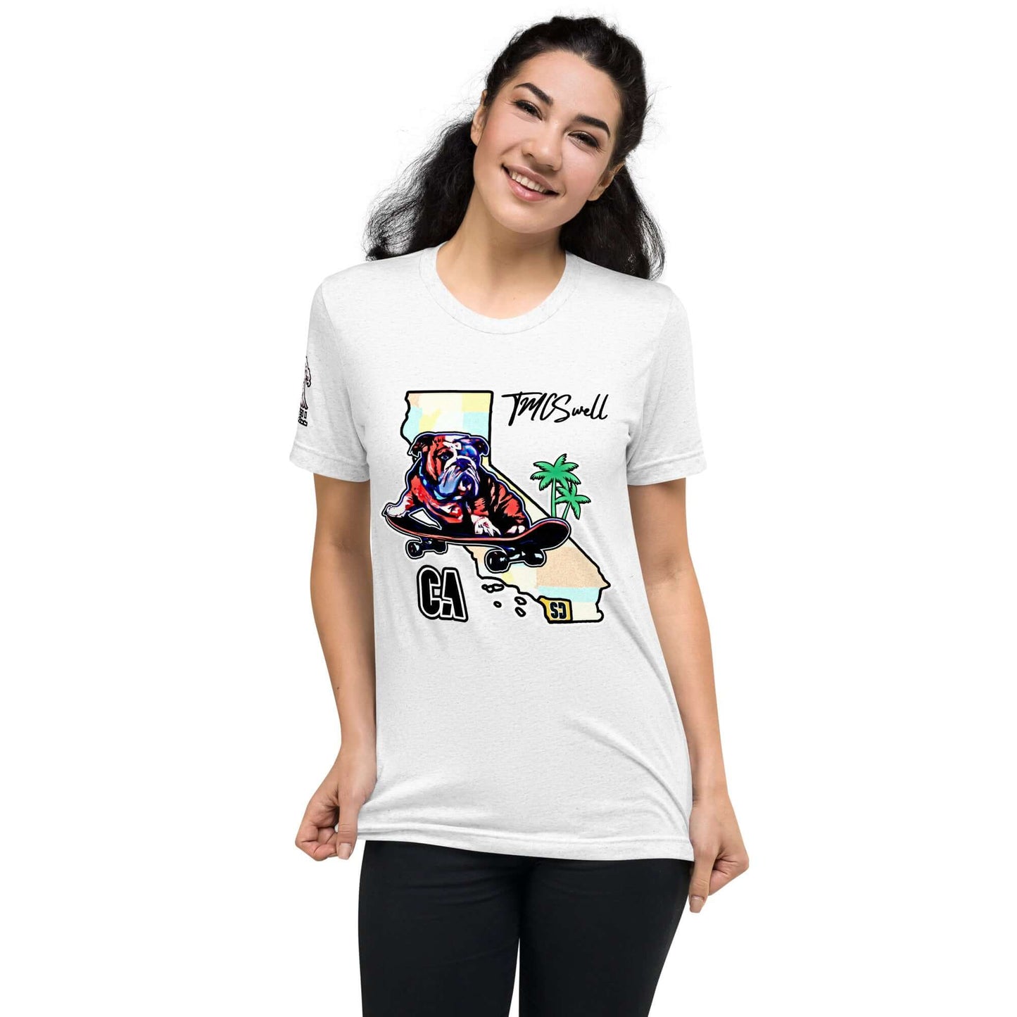 Bulldog Skater Tri-Blend T