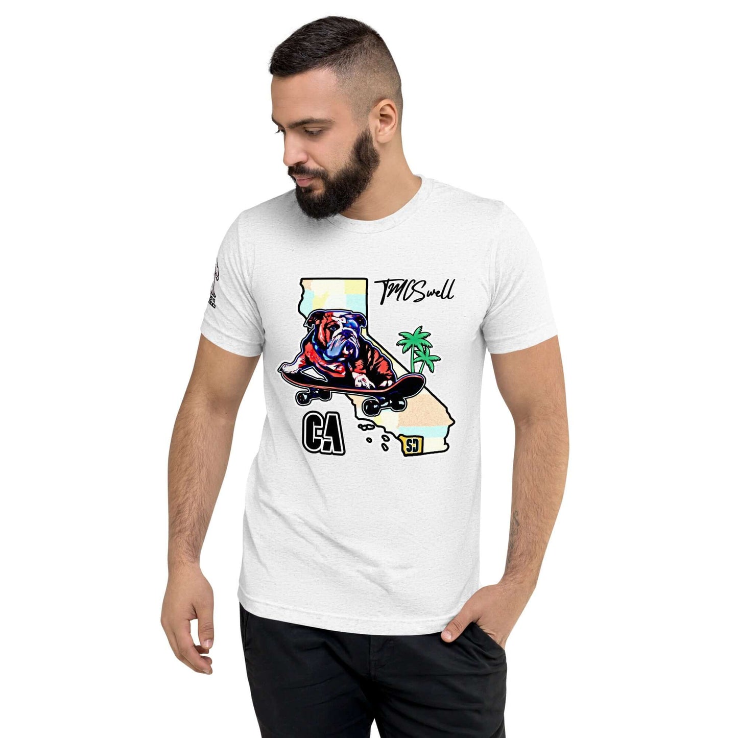 Bulldog Skater Tri-Blend T