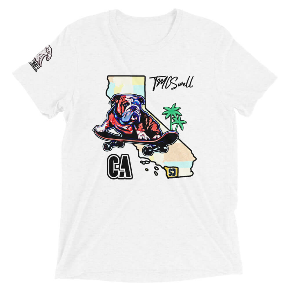 Bulldog Skater Tri-Blend T