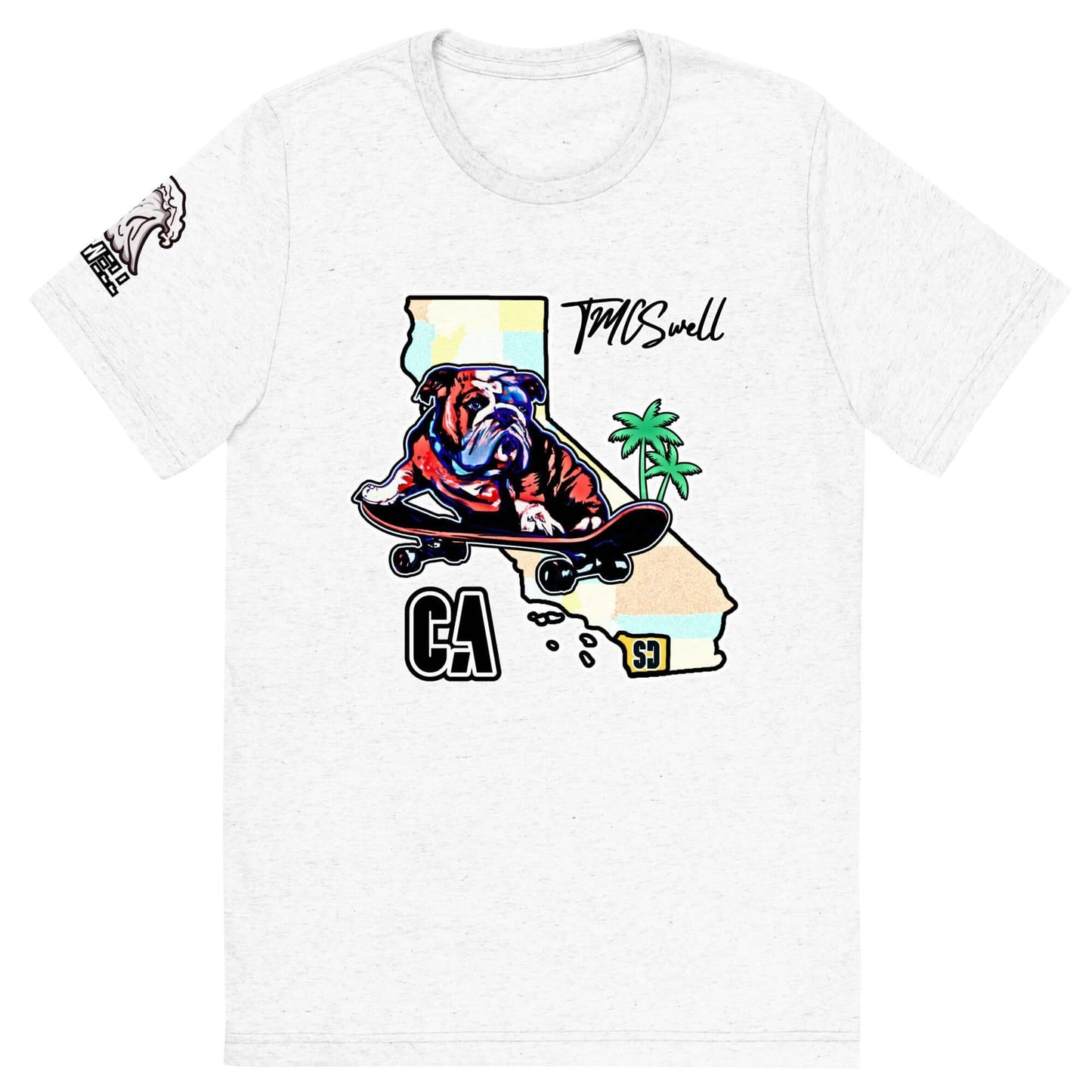 Bulldog Skater Tri-Blend T