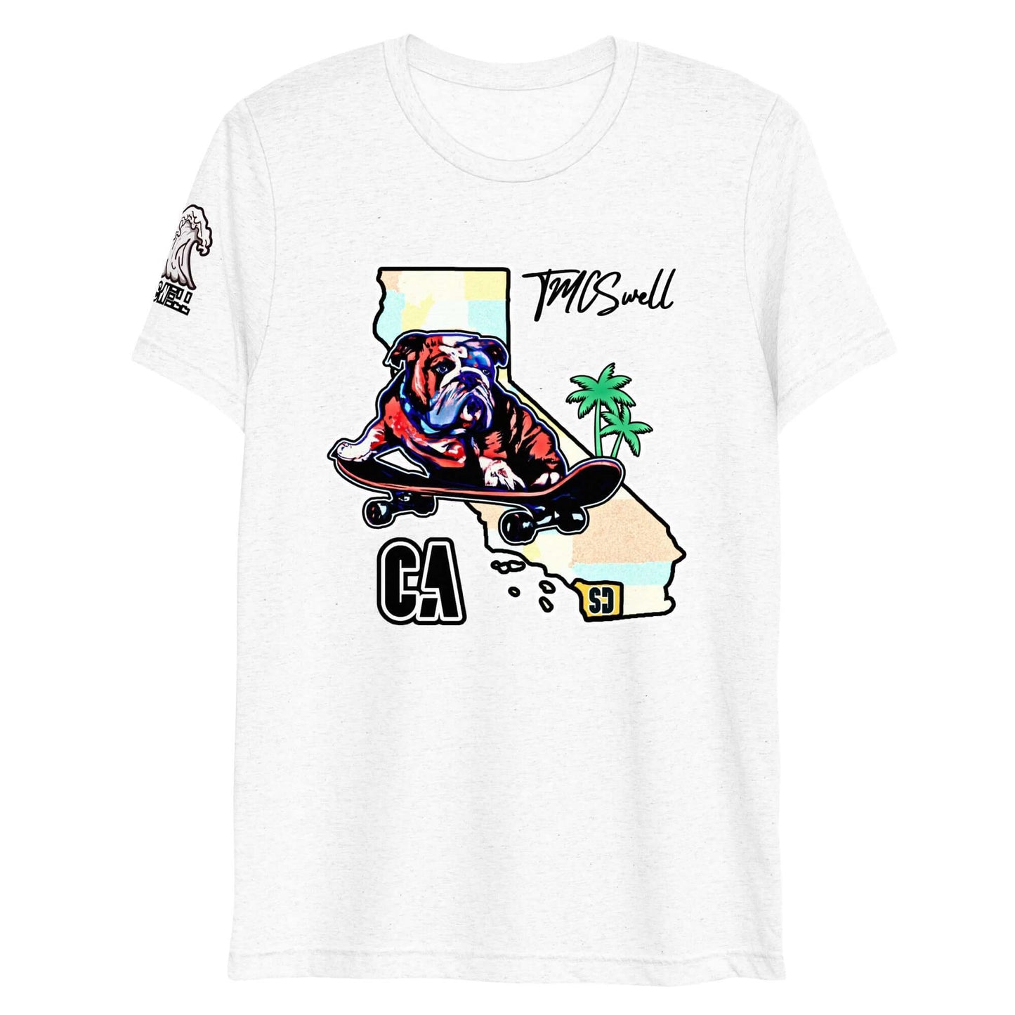 Bulldog Skater Tri-Blend T