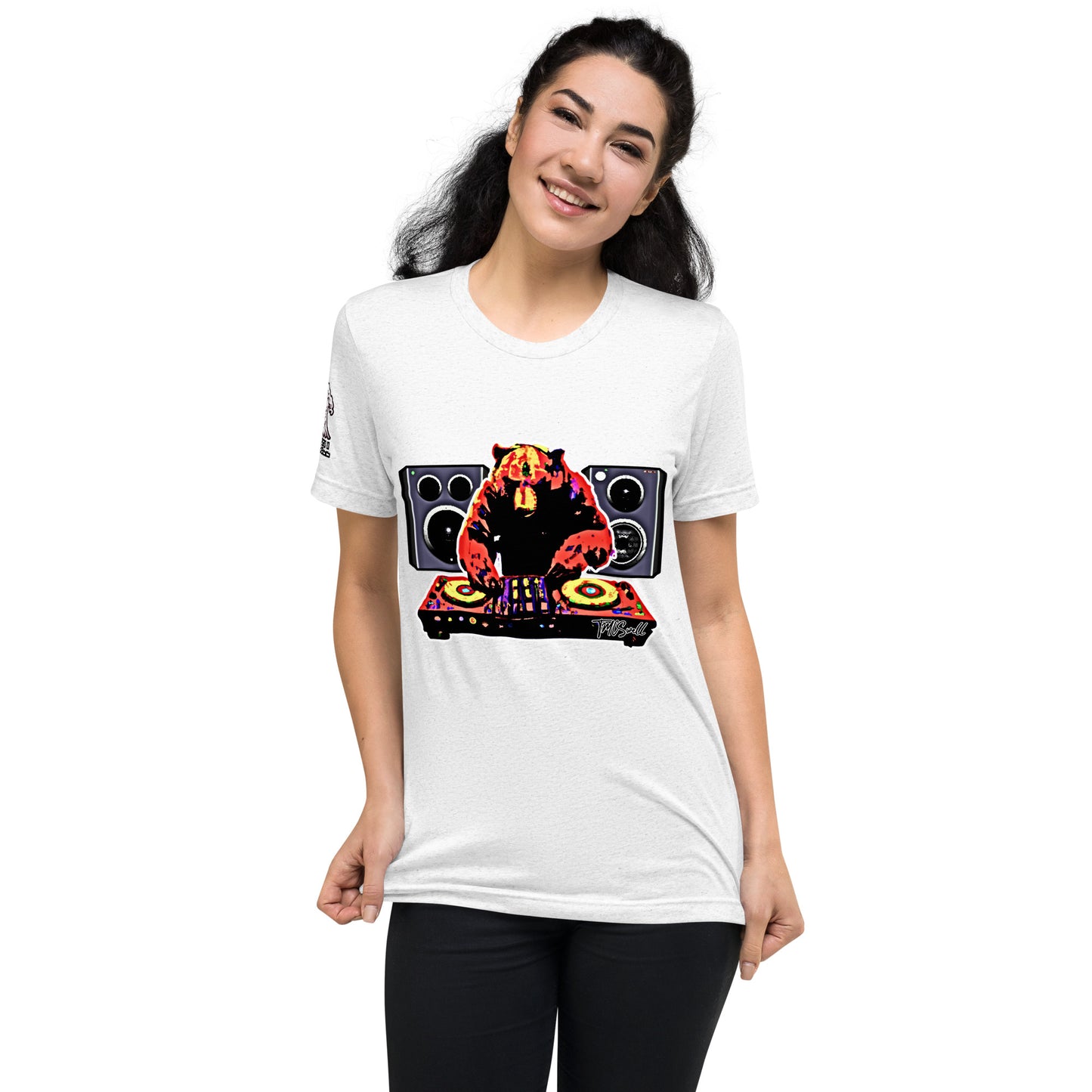 DJ Bear Tri-Blend T