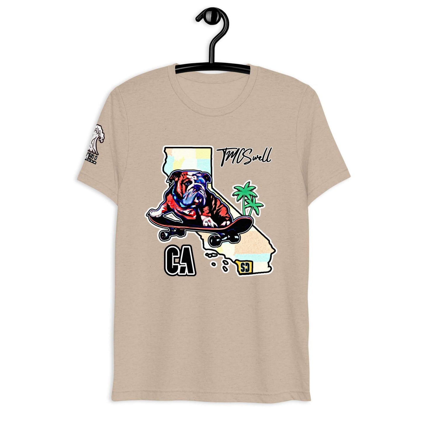 Bulldog Skater Tri-Blend T