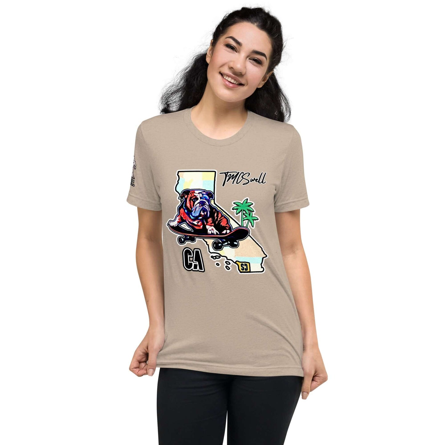 Bulldog Skater Tri-Blend T