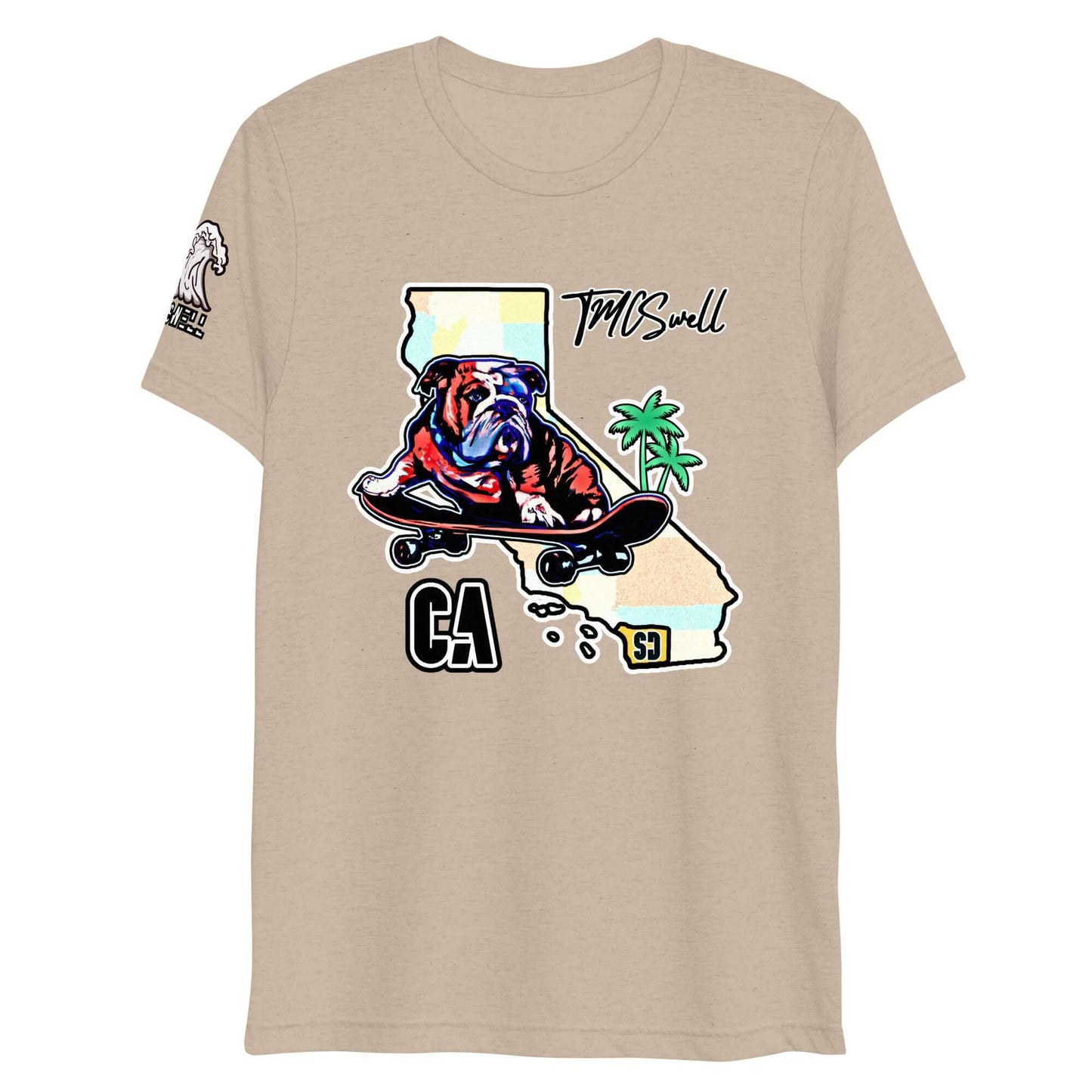 Bulldog Skater Tri-Blend T