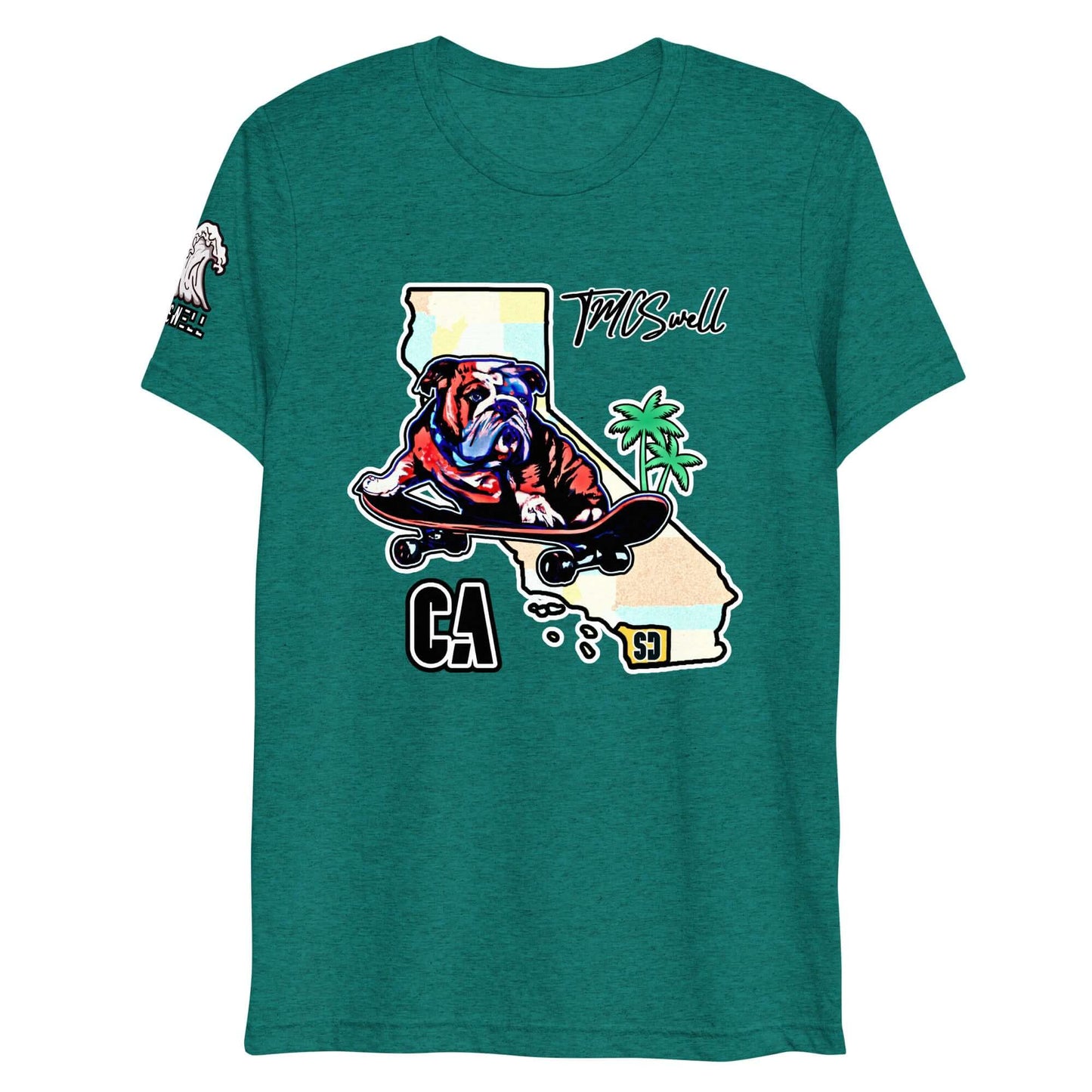 Bulldog Skater Tri-Blend T