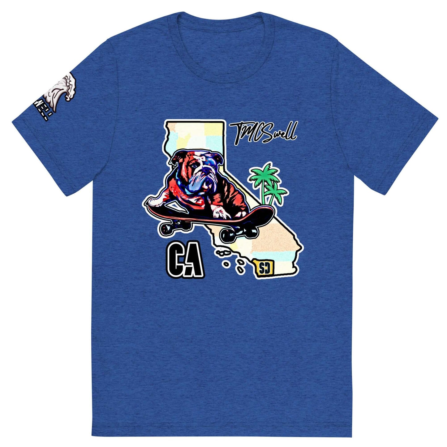 Bulldog Skater Tri-Blend T