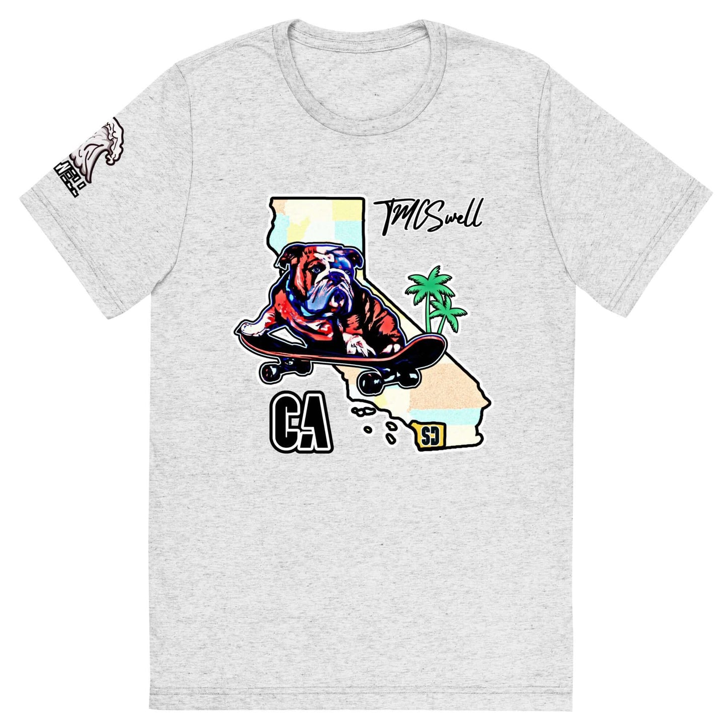 Bulldog Skater Tri-Blend T