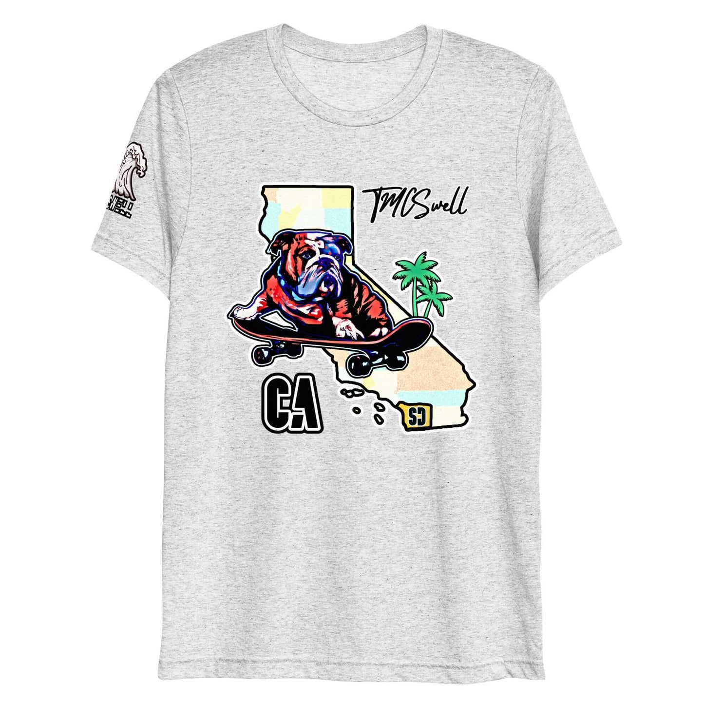 Bulldog Skater Tri-Blend T