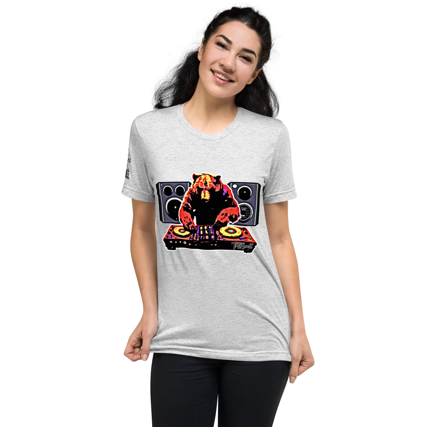 DJ Bear Tri-Blend T