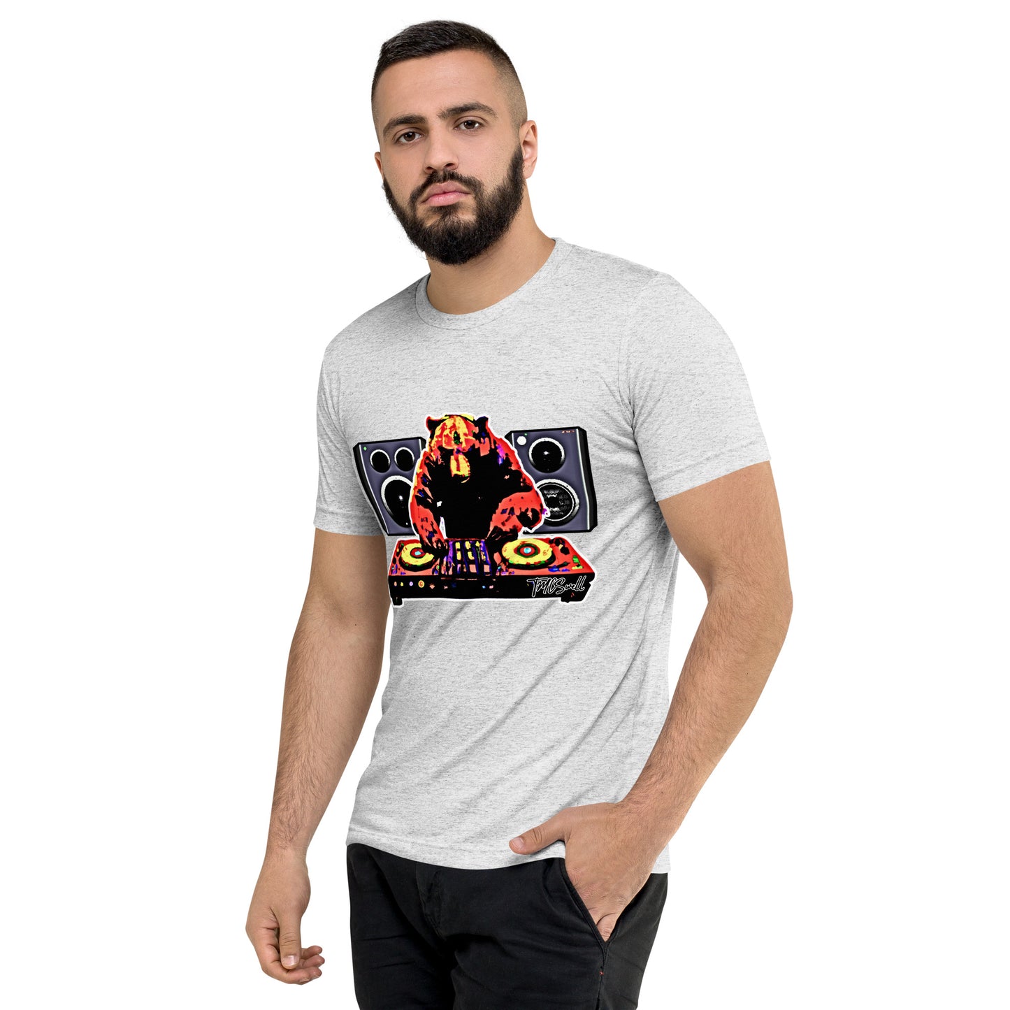 DJ Bear Tri-Blend T