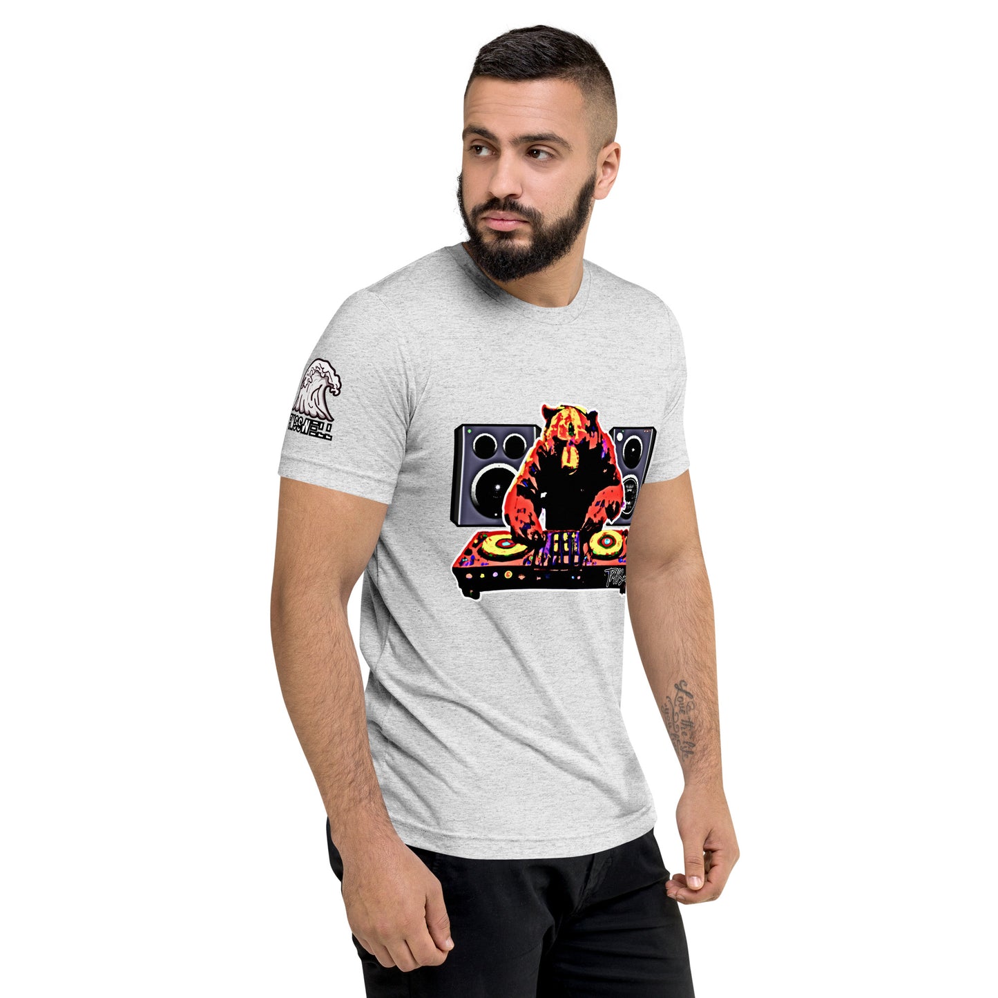 DJ Bear Tri-Blend T